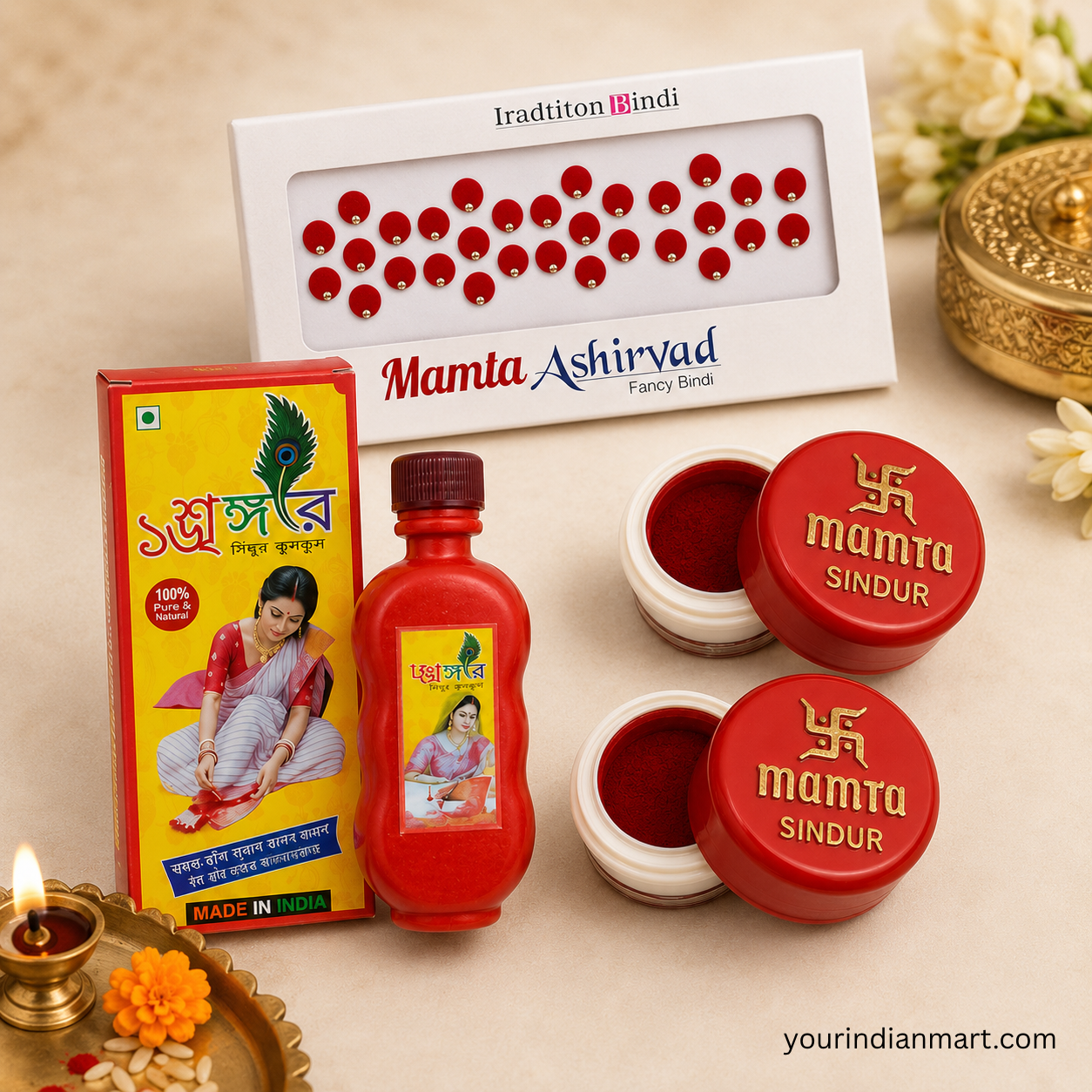 Festive Bindi and Sindoor Pack for Traditional Wear