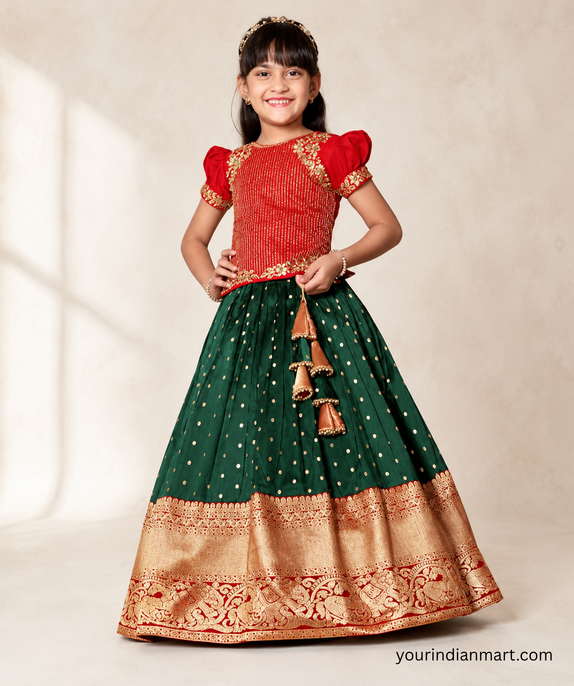 Kids Ethnic Kurta Set or Lehenga for Festive Wear