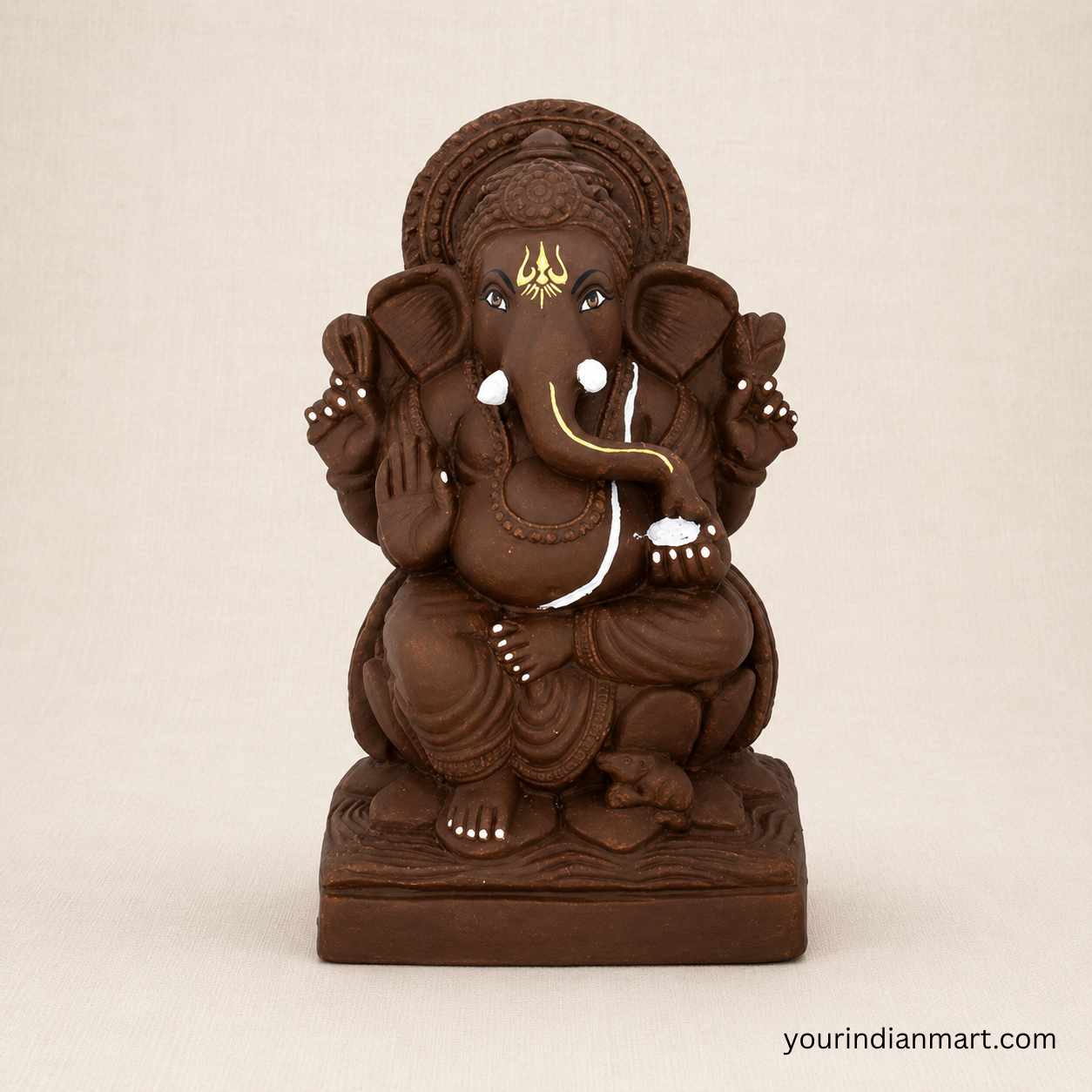 Eco-Friendly Ganesh Clay Idol for Festival Decor