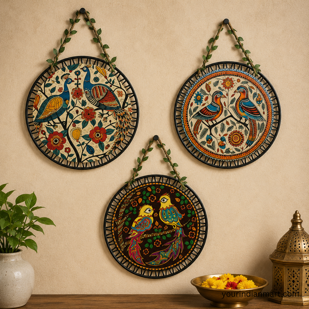 Madhubani Wall Hanging for Home Puja and Festive Use