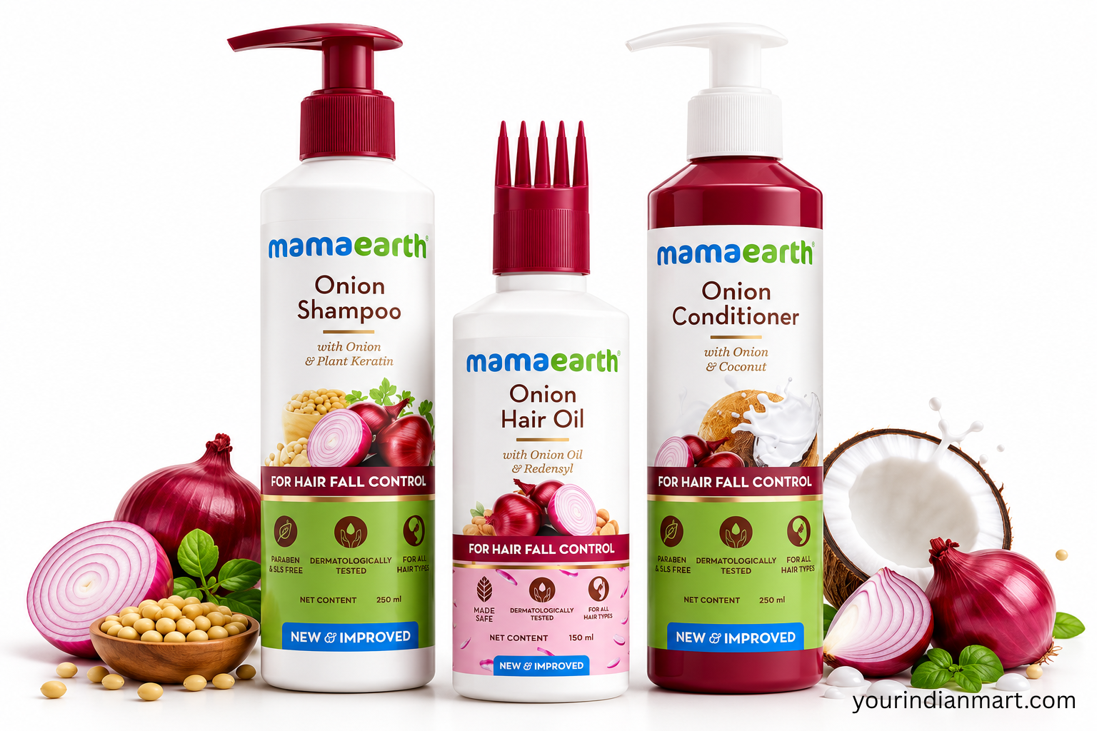 Mamaearth Onion Hair Oil Selection