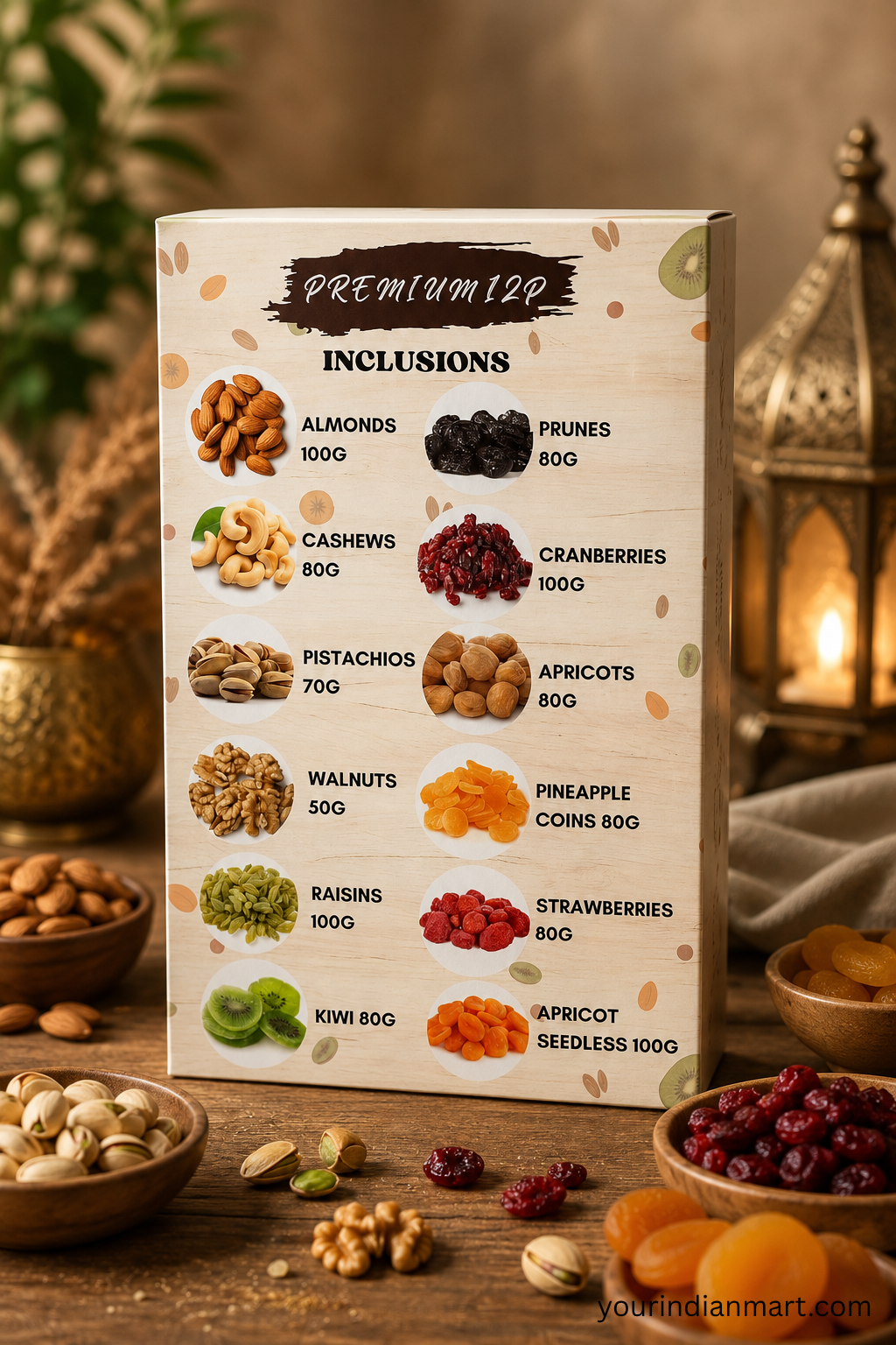 Dry Fruit and Dates Gift Pack for Pantry and Gifting - Image 3