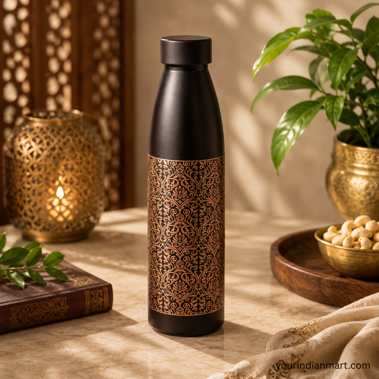 Ayurvedic Copper Water Bottle for Daily Wellness - Image 2