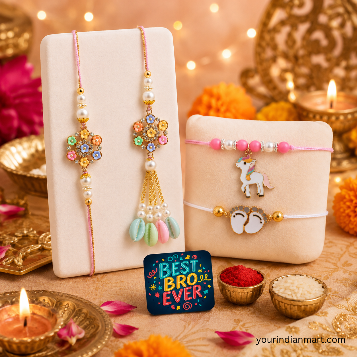 Designer Rakhi Sets for Raksha Bandhan Gifting - Image 2