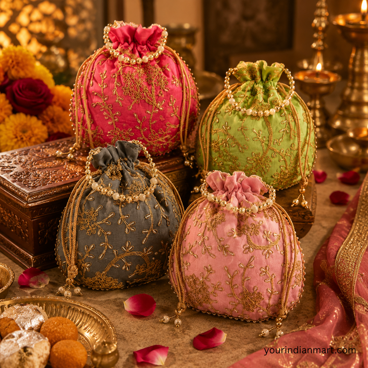 Ethnic Juttis and Potli Bag Style Accessory Selection - Image 2