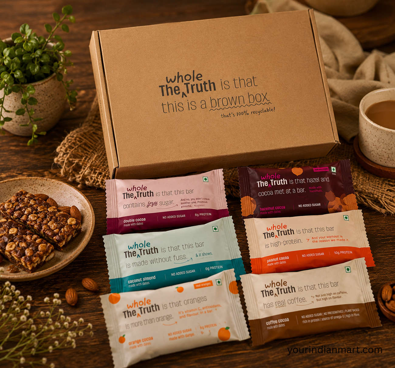 The Whole Truth Protein Bars Box of 6 - Image 2