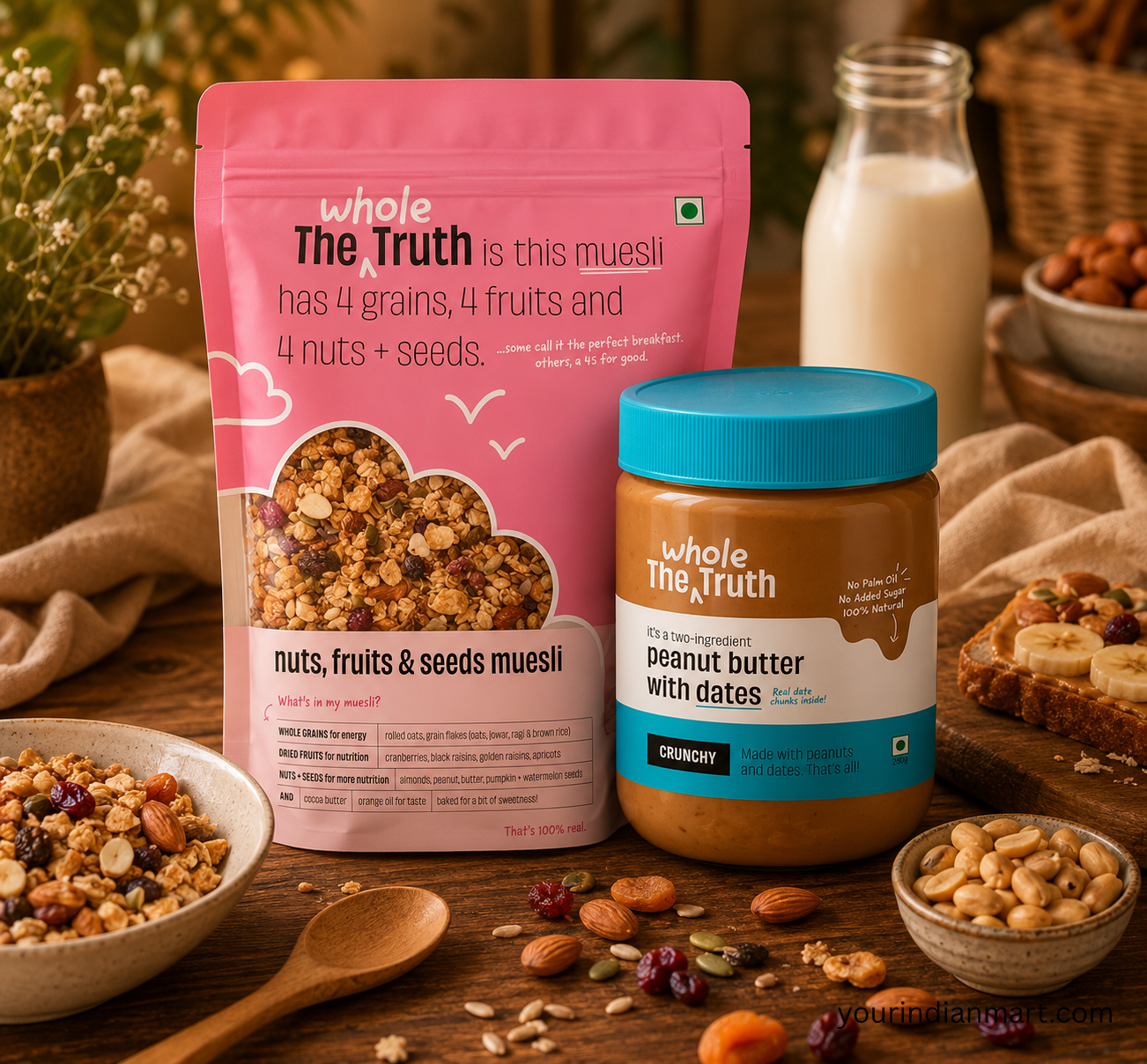 The Whole Truth Muesli and Peanut Butter Selection - Image 2