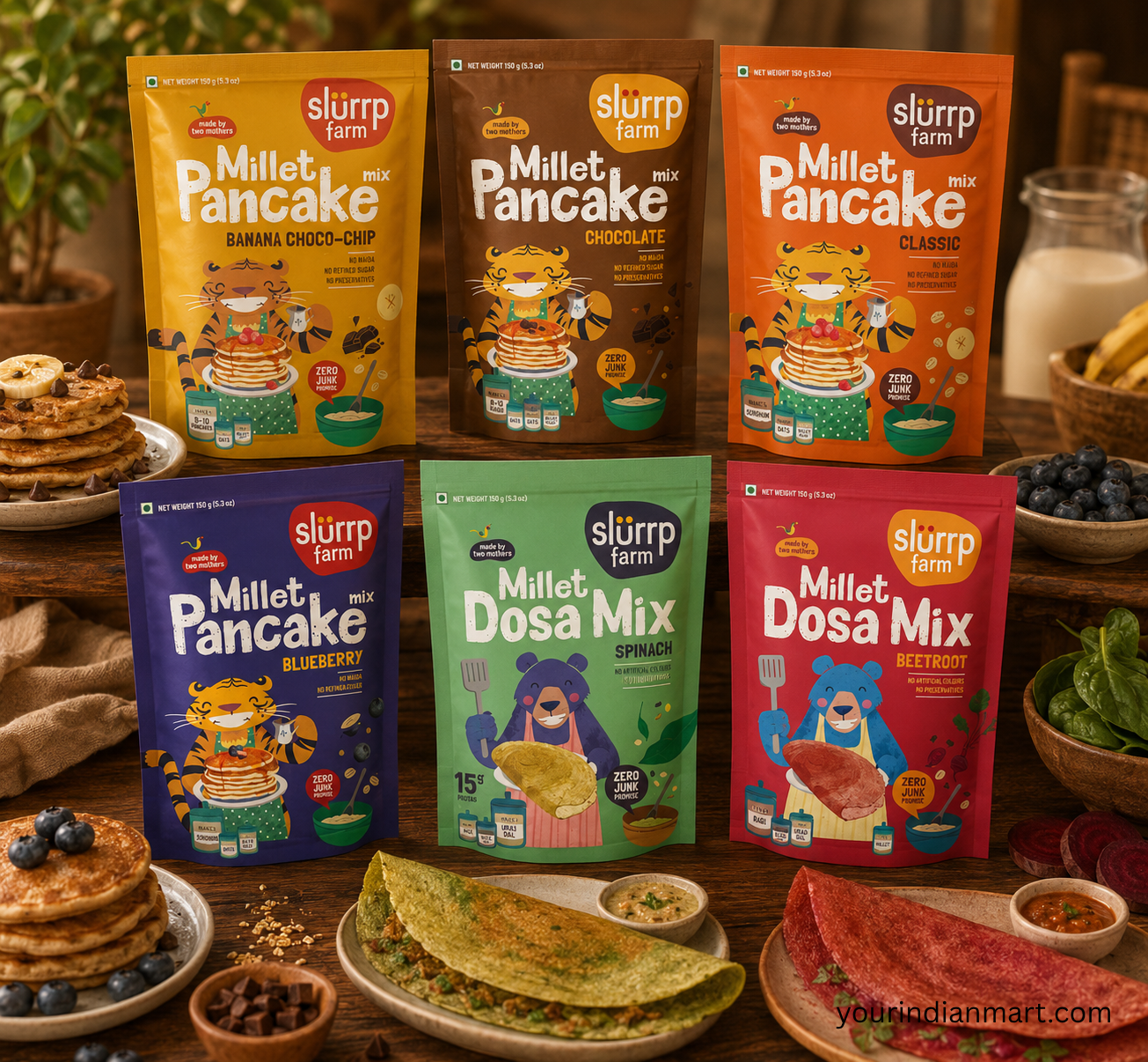 Slurrp Farm Millet Snacks and Pancake Mix - Image 3