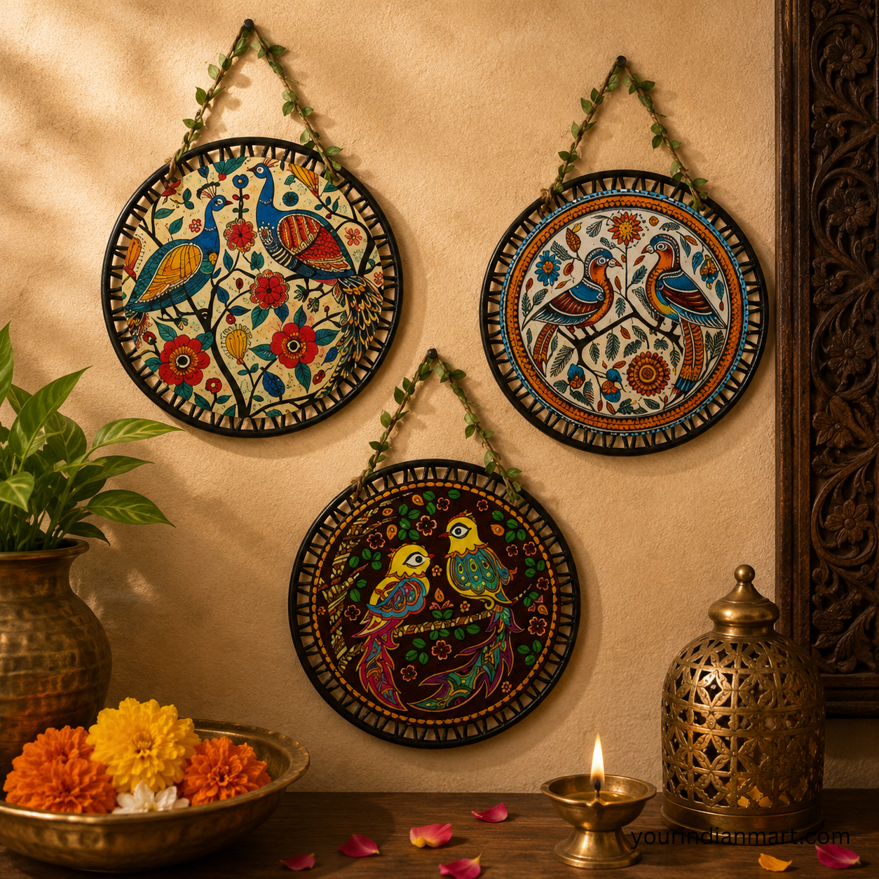 Madhubani Wall Hanging for Home Puja and Festive Use - Image 2
