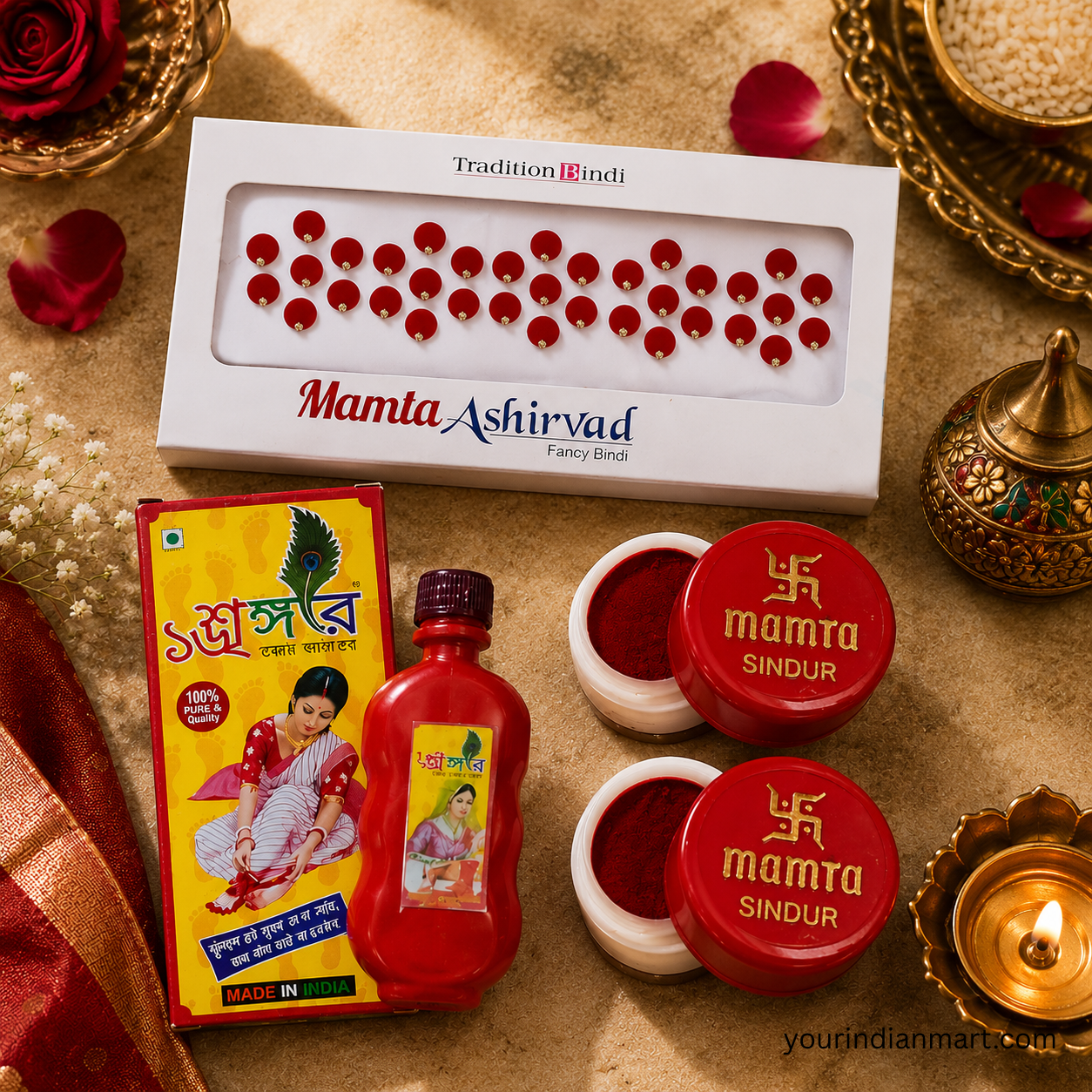 Festive Bindi and Sindoor Pack for Traditional Wear - Image 3