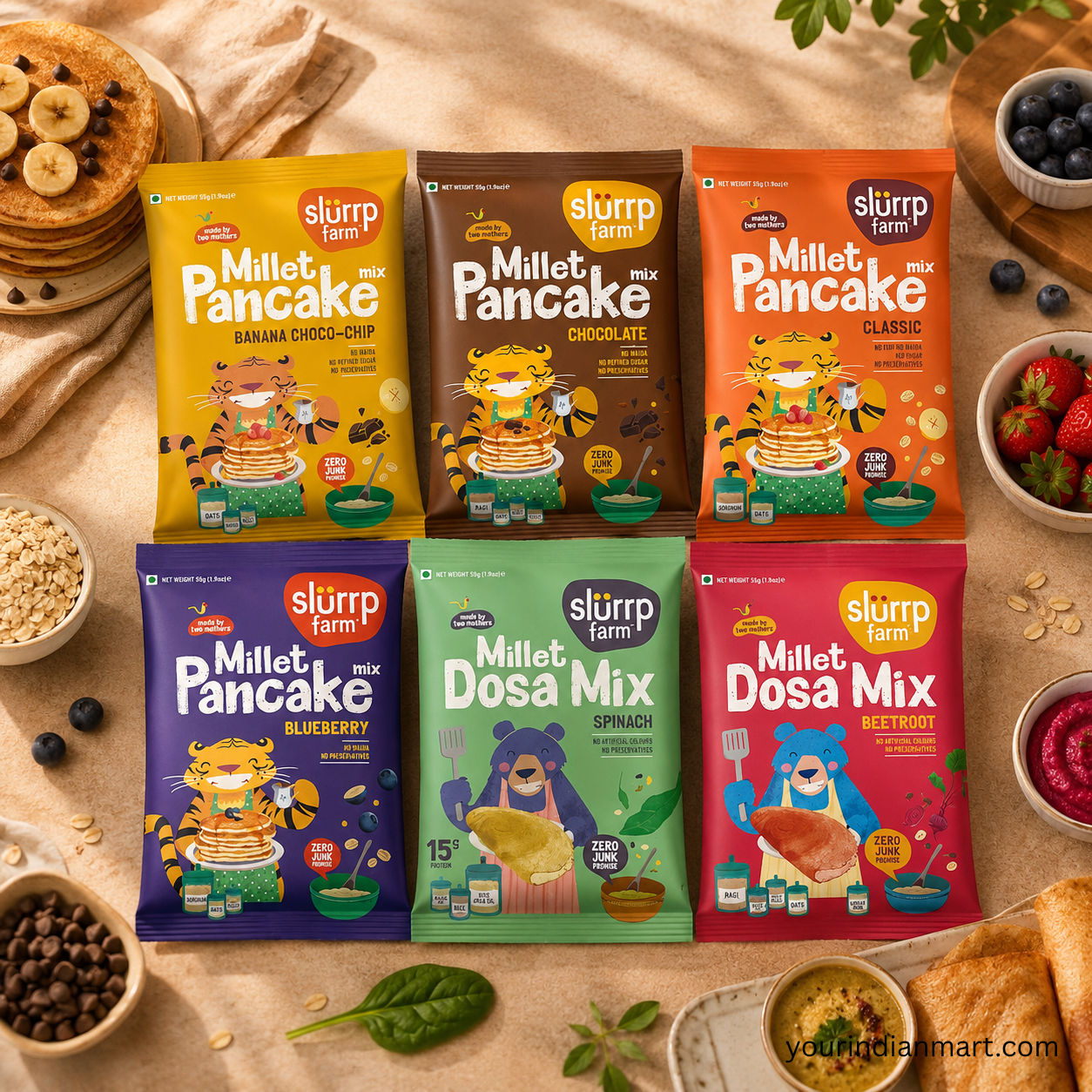 Slurrp Farm Millet Snacks and Pancake Mix - Image 2