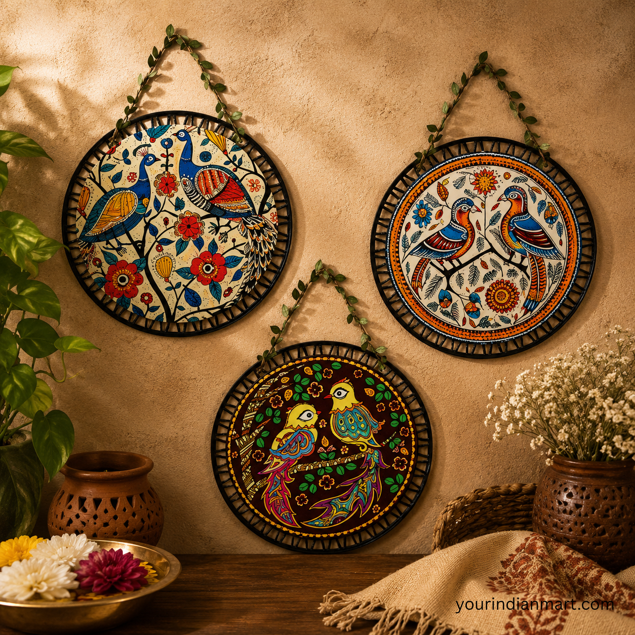 Madhubani Wall Hanging for Home Puja and Festive Use - Image 3