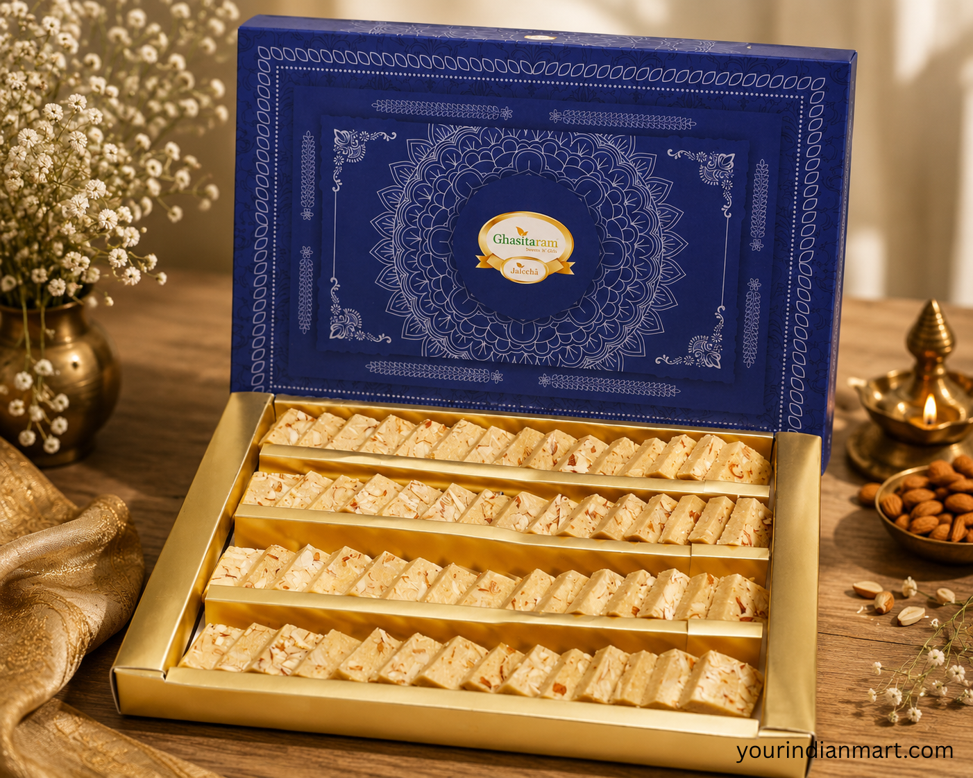Kaju Katli Shelf-Stable Mithai Gift Box - Image 3