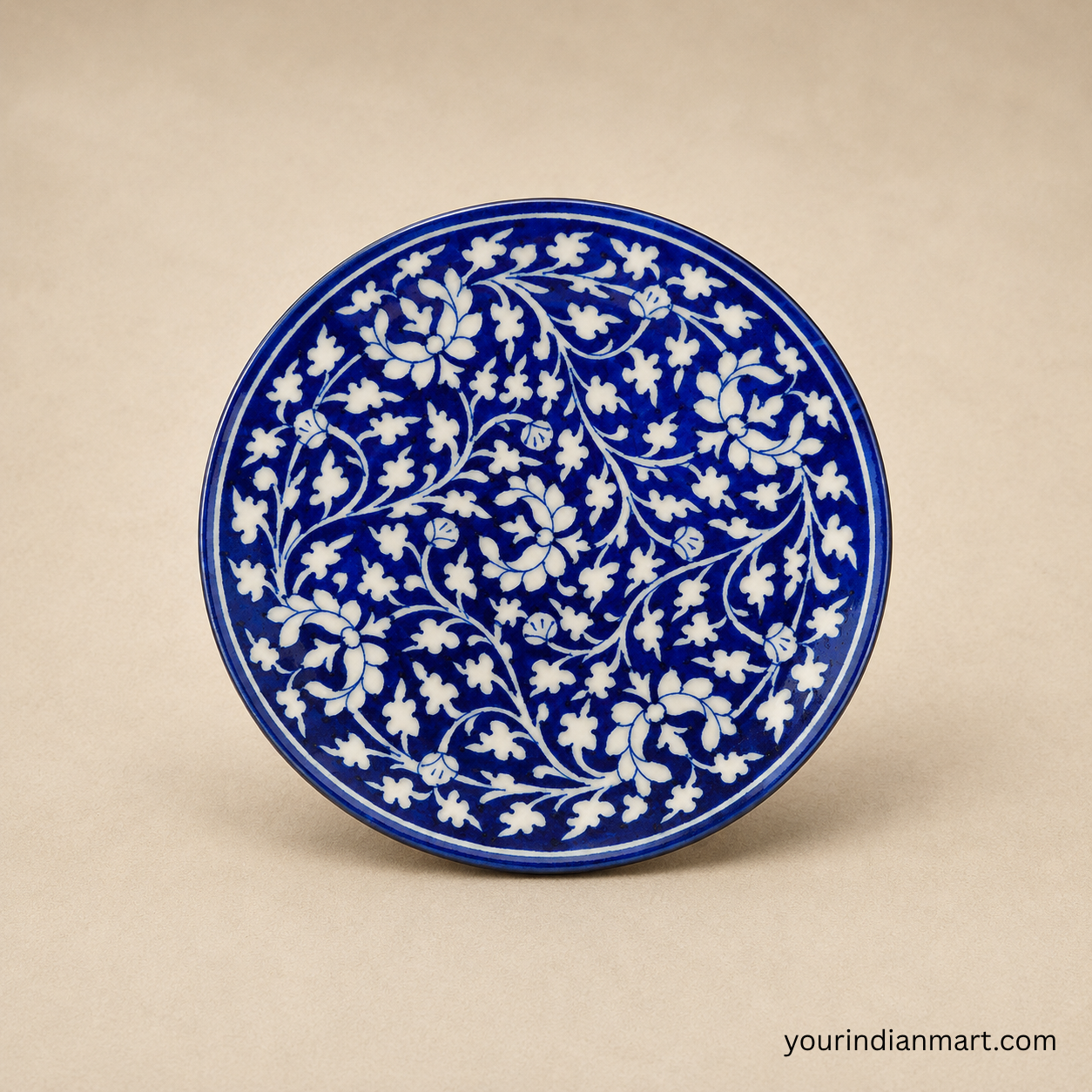 Jaipur Blue Pottery Accent Piece for Home Decor - Image 2