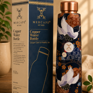 Pure Copper Water Bottle — ample printed design