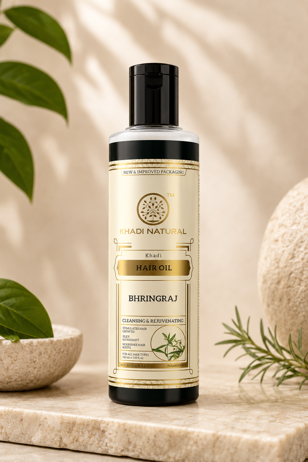 Khadi Natural Ayurvedic Bhringraj Hair Oil - Image 2