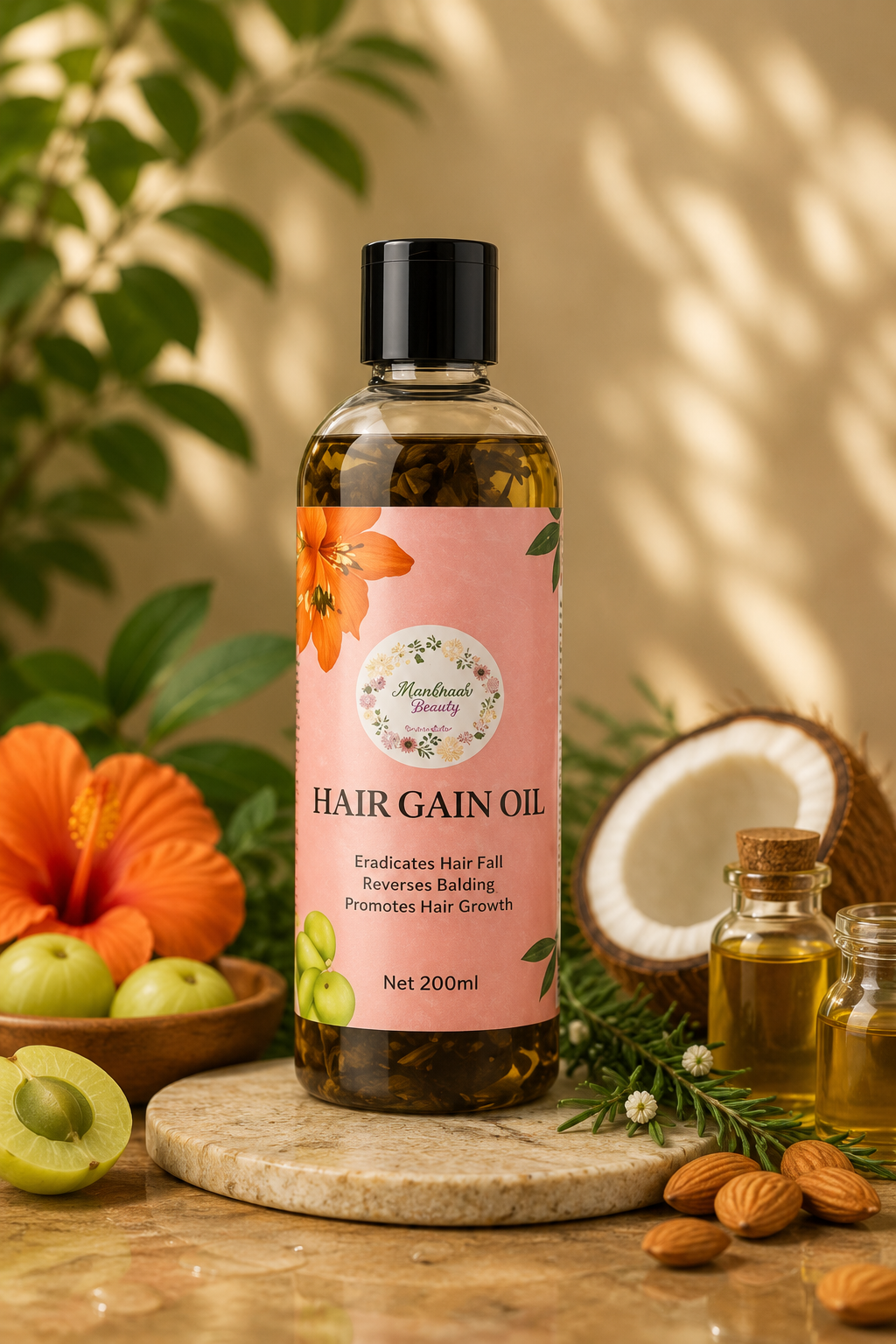 Handmade Beauty 24 Herbs Hair Gain Oil