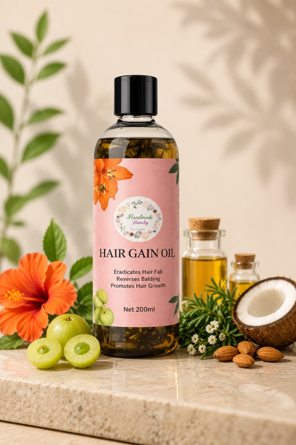 Handmade Beauty 24 Herbs Hair Gain Oil - Image 3