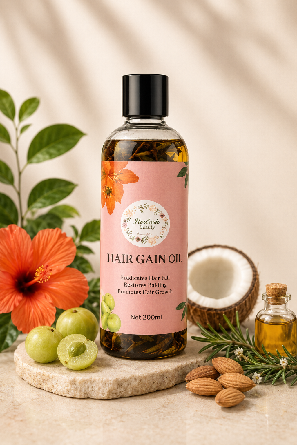 Handmade Beauty 24 Herbs Hair Gain Oil - Image 2