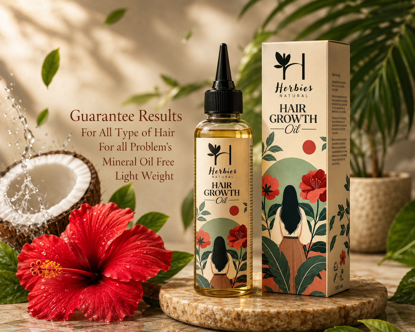 Herbies NATURAL Rosemary Hair Oil - Image 3