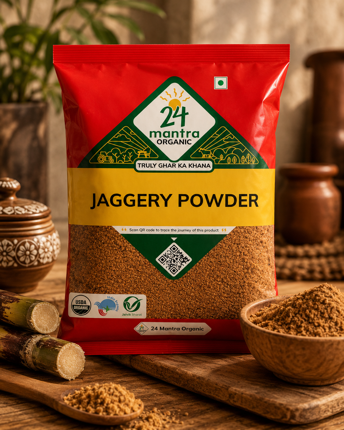 24 Mantra Organic Jaggery Powder