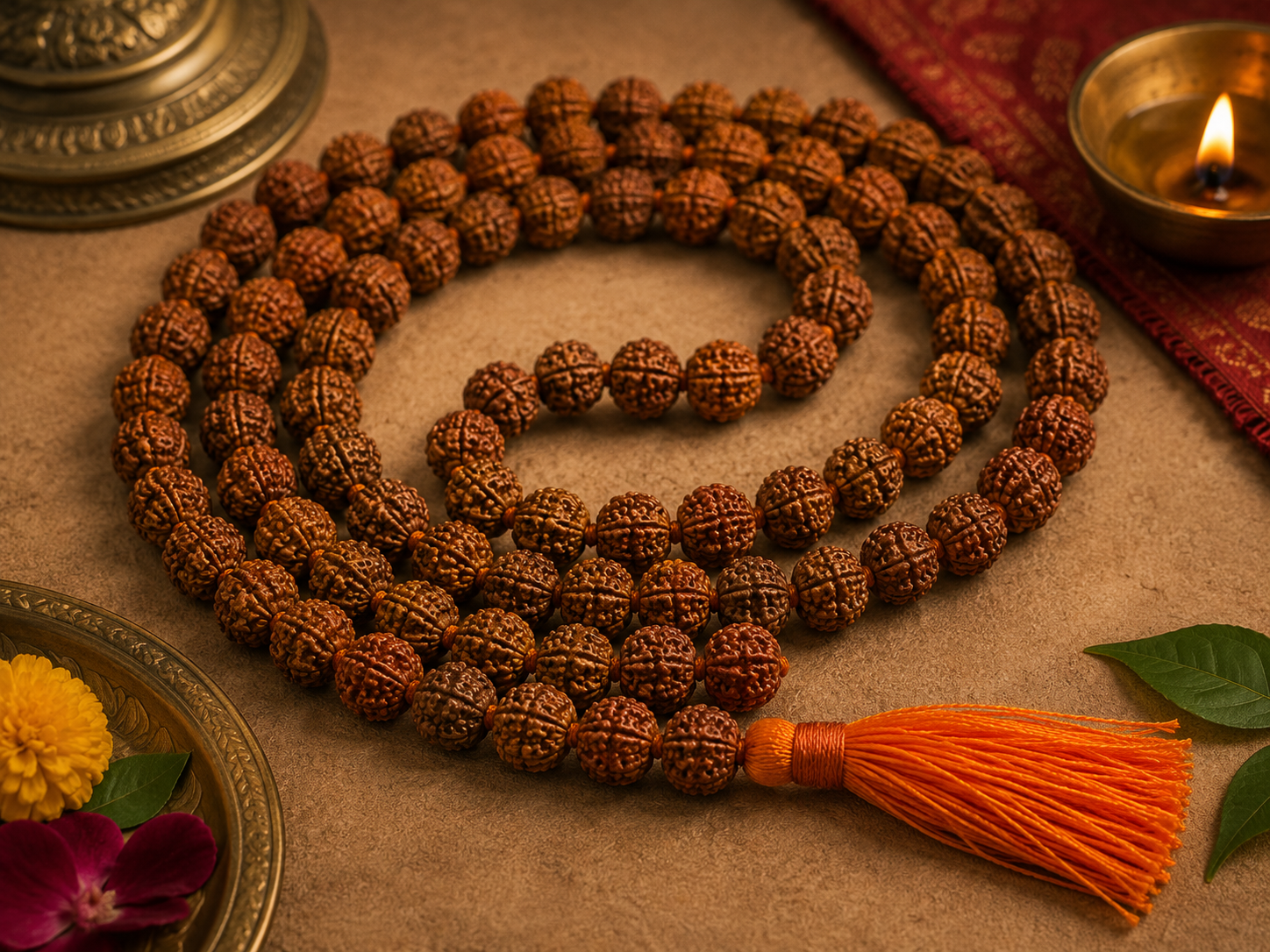 Rudraksha Mala 108 Bead - Image 3