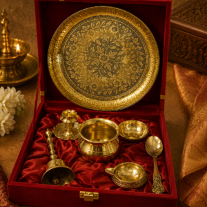 Brass Puja Thali Set