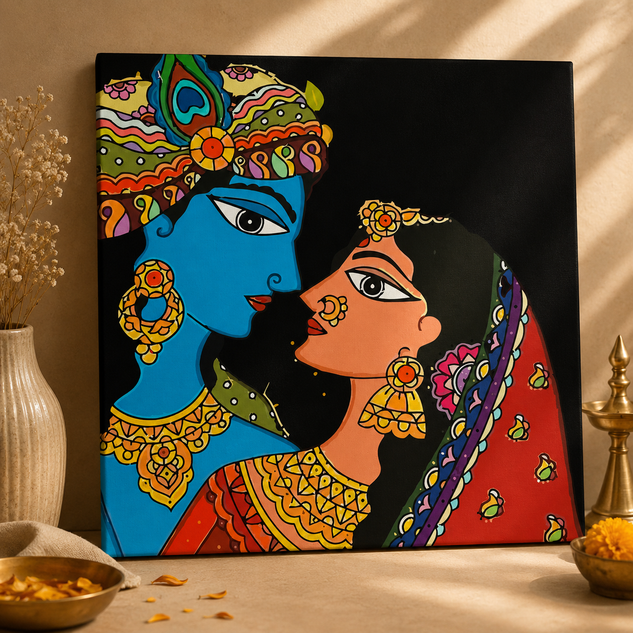 Madhubani Wall Art Canvas Print