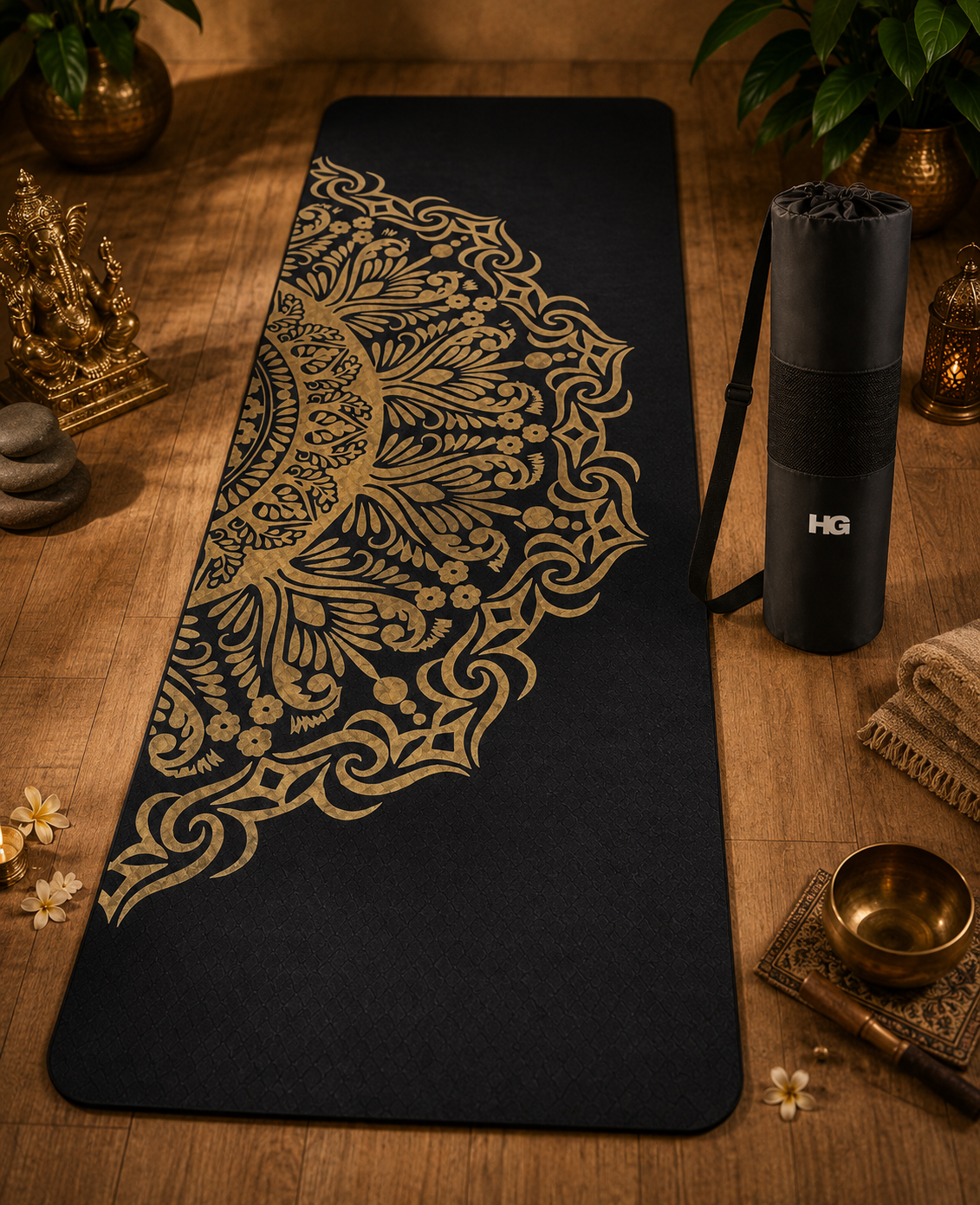 Mandala Printed Yoga Mat - Image 2