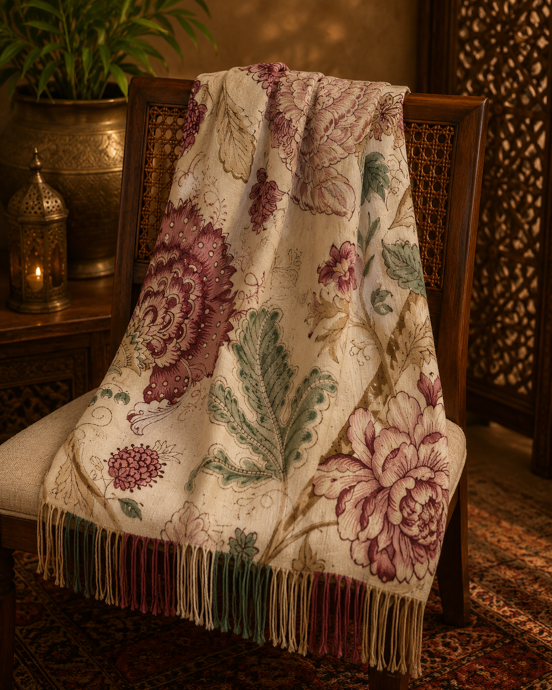 Kantha Hand-Quilted Cotton Quilt - Image 2