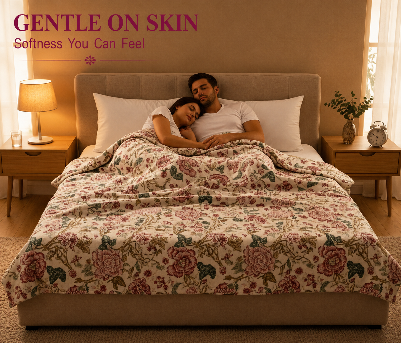 Kantha Hand-Quilted Cotton Quilt - Image 3
