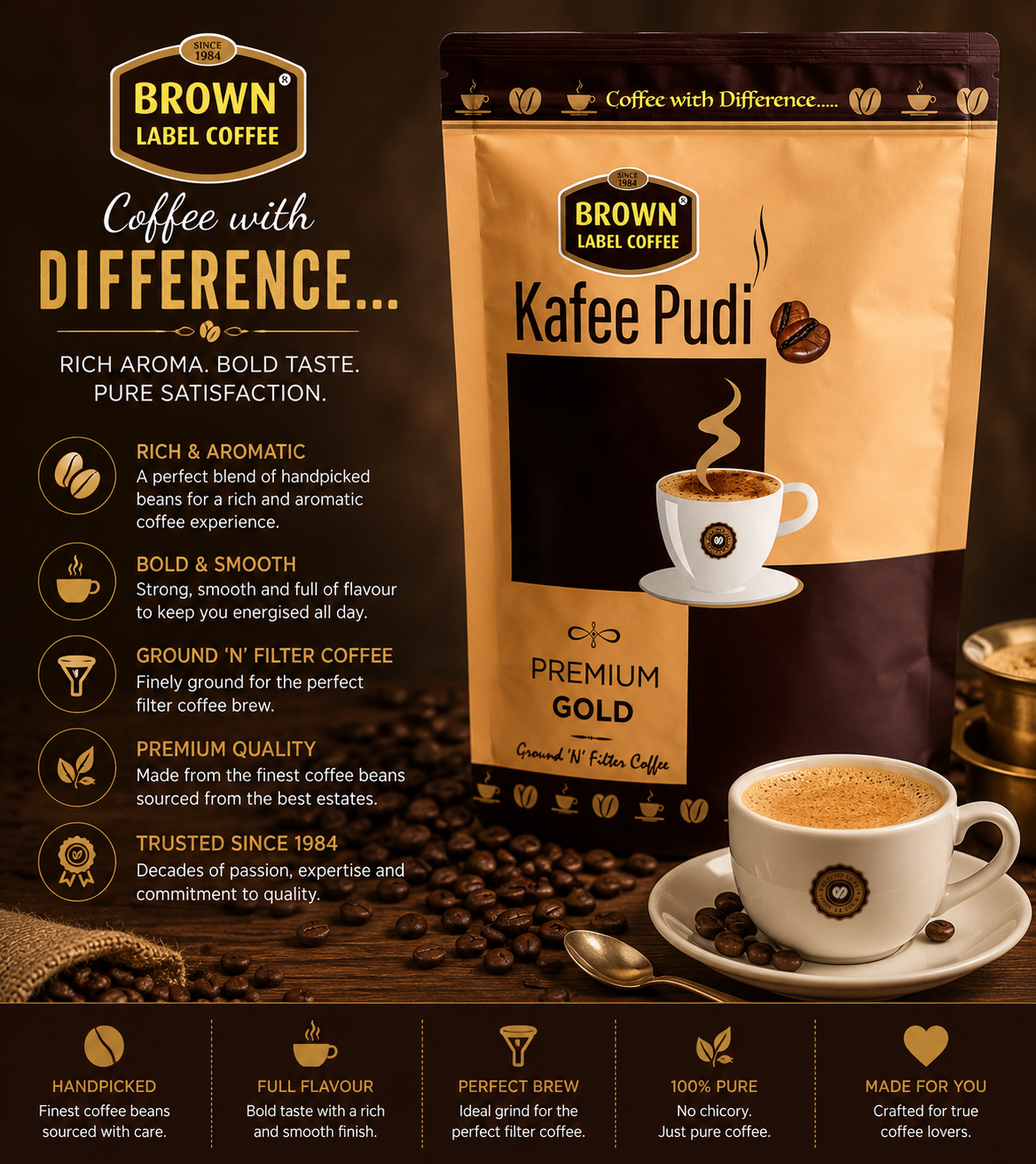 Tamil Nadu Filter Coffee Powder - Image 3